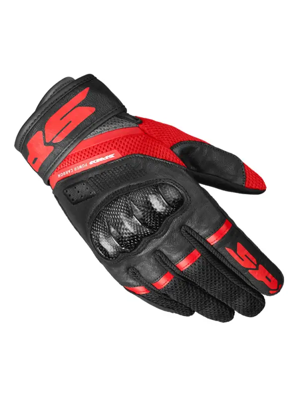 Hit sprzedaży Rękawice motocyklowe letnie Spidi Power Carbon czarno-czerwone