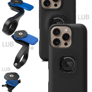 Szybka dostawa Zestaw rowerowy: etui na telefon iPhone 16 Pro + mocowanie Quad Lock