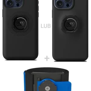 Łatwy zwrot Zestaw do biegania: etui na telefon iPhone 16 Pro Max + opaska sportowa Quad Lock