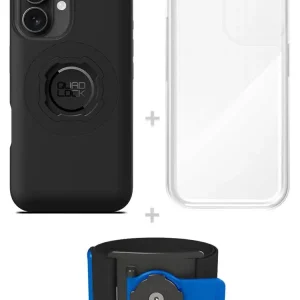 Promocja Zestaw do biegania: etui MAG na telefon iPhone 16 (magnetyczne), wodoodporny pokrowiec MAG oraz opaska sportowa Quad Lock