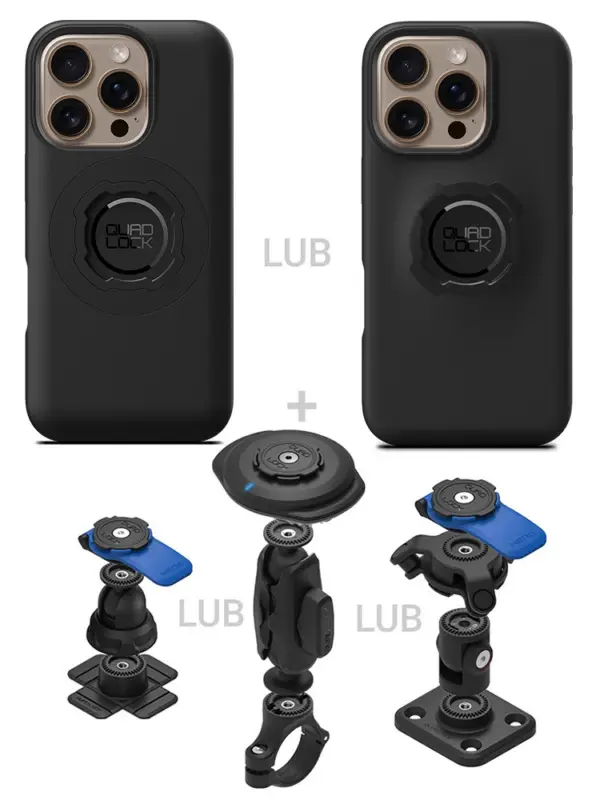 Zestaw 360 Quad Lock: etui na telefon iPhone 16 Pro + wybrane komponenty Oferta czasowa