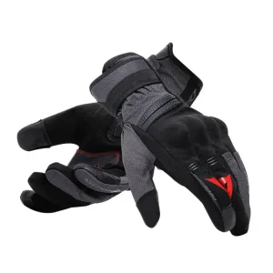 Rękawice motocyklowe Dainese Teyde Gore-Tex czarno-szaro-czerwone Promocja