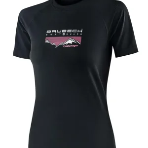 Koszulka termoaktywna damska z krótkim rękawem Brubeck Dynamic Outdoor czarna Oferta limitowana