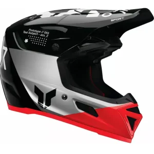 Kask enduro Thor Reflex Sport Strike czarno-czerwony Bestseller