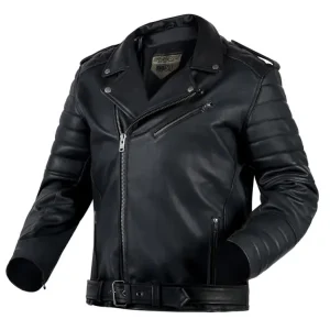 Ekspresowa dostawa Kurtka motocyklowa skórzana Ozone Ramones Modern czarna