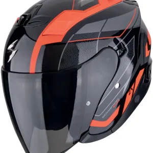 Szybka dostawa Kask otwarty Scorpion EXO-Z1 Vue czarno-czerwony