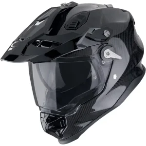 Cena promocyjna Kask adventure Scorpion ADF-9000 Carbon Air Solid czarny połysk