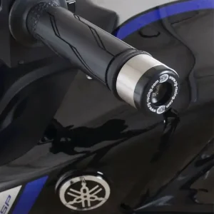 Wyjątkowa oferta Koncówki kierownicy motocyklowej R&G Yamaha MT-09/ SP (21-23) srebrno-czarne