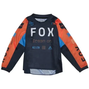 Niska cena Bluza enduro dziecięca Fox 180 Race Spec Midnight czarno-pomarańczowa