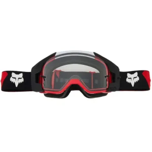 Darmowy zwrot Gogle motocyklowe Fox Vue Core z przezroczystą szybą, czarno-czerwone