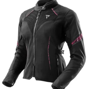 Do wyczerpania zapasów Kurtka motocyklowa damska tekstylna Rebelhorn Jax czarno-różowa