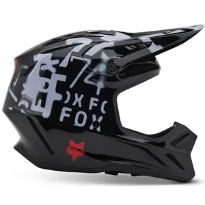 Nie przegap Kask enduro Fox V3 Seventy4 czarno-szary
