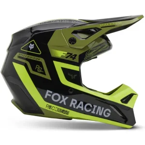 Kask enduro Fox V1 Race Spec Pale czarno-zielony Ostatnia szansa