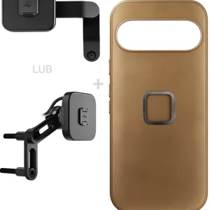 Zestaw na motocykl: etui Peak Design Mobile Everyday Clarino do smartfona Google Pixel 9 Pro + mocowanie motocykla Nie przegap