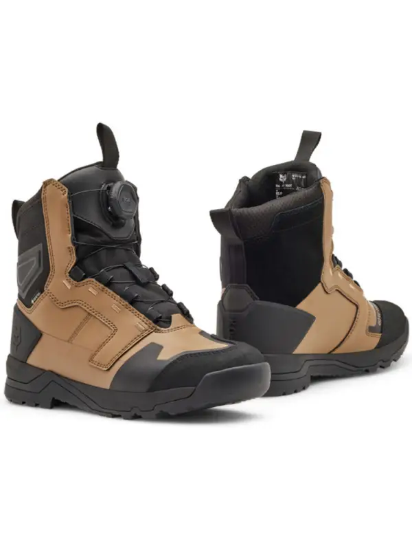 Buty motocyklowe adventure Fox Defend czarno-brązowe Hit sprzedaży