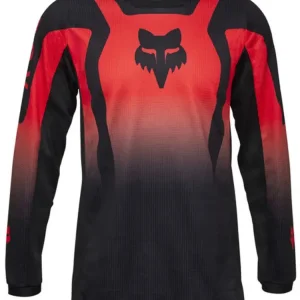 Bluza enduro dziecięca Fox 180 Lean czarno-czerwona Hit cenowy