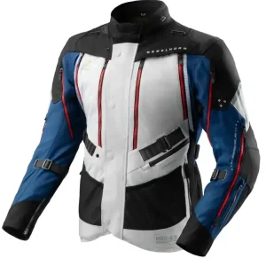 Tylko dziś Kurtka motocyklowa tekstylna Rebelhorn Hardy 3.0 czarno-szaro-niebieska