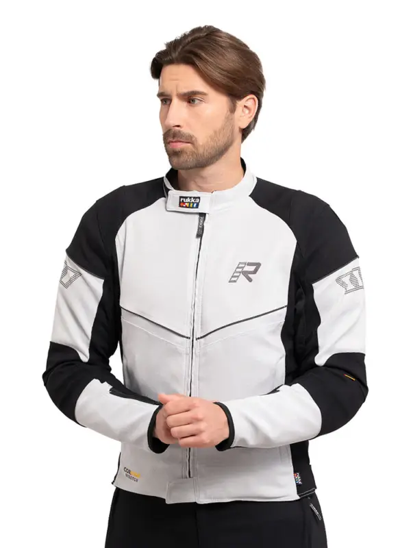 Szybka wysyłka Kurtka motocyklowa tekstylna Rukka Airgobi 2.0 czarno-szara