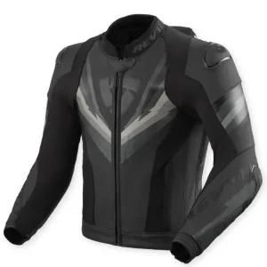Kurtka motocyklowa skórzana REV’IT! Quantum 3 Pro czarno-szara Super okazja