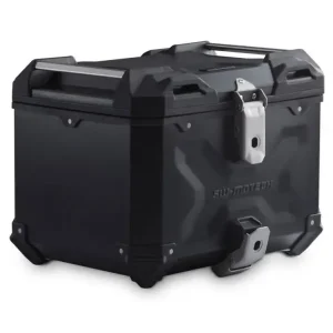 Zestaw: kufer centralny czarny TRAX ADV + stelaż Adventure-rack SW-Motech CF Moto 450 MT (24-) [poj.: 38l] Nie przegap