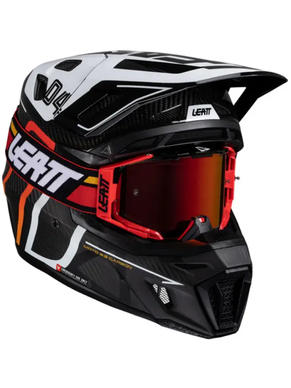 Kask enduro Leatt Moto 9.5 Carbon czarno-biały Bezpieczna płatność