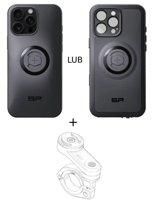 Zestaw na motocykl: etui na telefon iPhone 16 Pro Max + mocowanie SP Connect Wybór klientów