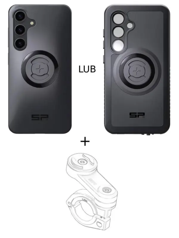 Zestaw na motocykl: etui na telefon Samsung Galaxy S24 + mocowanie SP Connect Niska cena