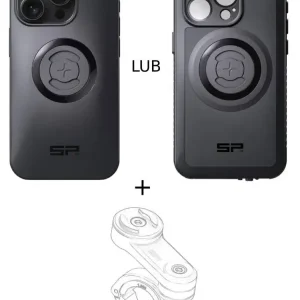 Tani Zestaw na motocykl: etui na telefon iPhone 15 Pro + mocowanie SP Connect
