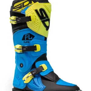 Tani Buty enduro dziecięce Sidi Flame niebiesko-zielono-czarne