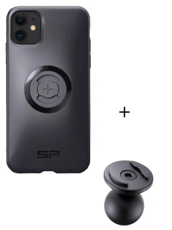 Zestaw: etui na telefon iPhone 11/XR + uchwyt kulowy Pro SPC+ SP Connect Hit sprzedaży