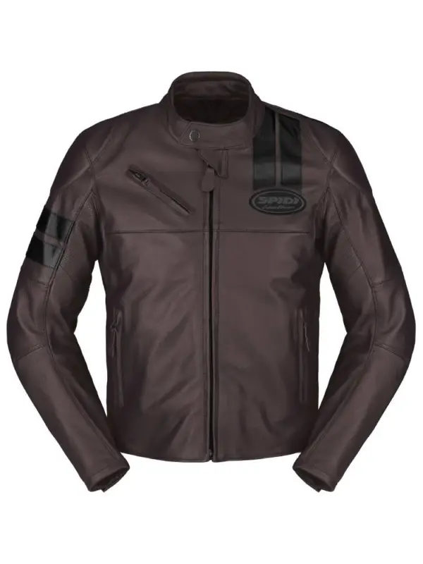 Kurtka motocyklowa skórzana Spidi Roar bordowo-czarna Oferta limitowana