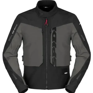 Kurtka motocyklowa tekstylna Spidi Terra Tex czarno-szara Premium