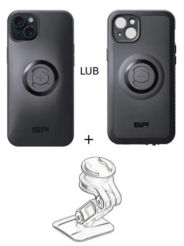 Zestaw do samochodu: etui na telefon iPhone 15 Plus + mocowanie SP Connect Promocja