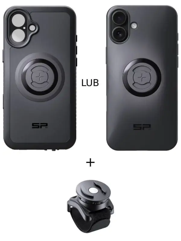 Darmowy zwrot Zestaw: etui na telefon iPhone 16 Plus + uchwyt na rzep SPC+ SP Connect