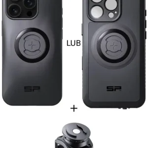Zestaw: etui na telefon iPhone 16 Pro + uchwyt na rzep SPC+ SP Connect Rabat