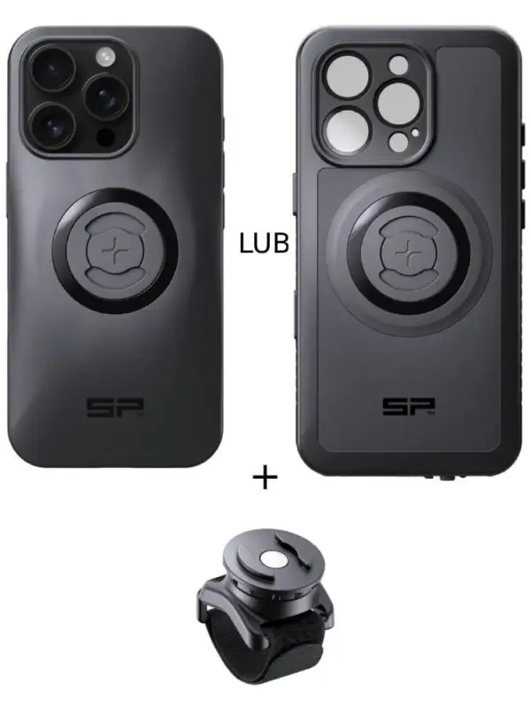 Zestaw: etui na telefon iPhone 16 Pro + uchwyt na rzep SPC+ SP Connect Rabat
