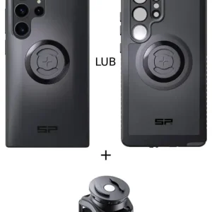 Premium Zestaw: etui na telefon Samsung Galaxy S24 Ultra + uchwyt na rzep SPC+ SP Connect