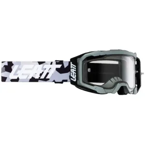 Nie przegap Gogle motocyklowe Leatt Velocity 5.5 Enduro Forge z przezroczystą szybą czarno-szare