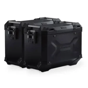 Ograniczona ilość Zestaw: kufry boczne TRAX ADV + stelaże PRO SW-Motech Royal Enfield Himalayan 450 (23-) czarne [poj.: 2 x 45 L]