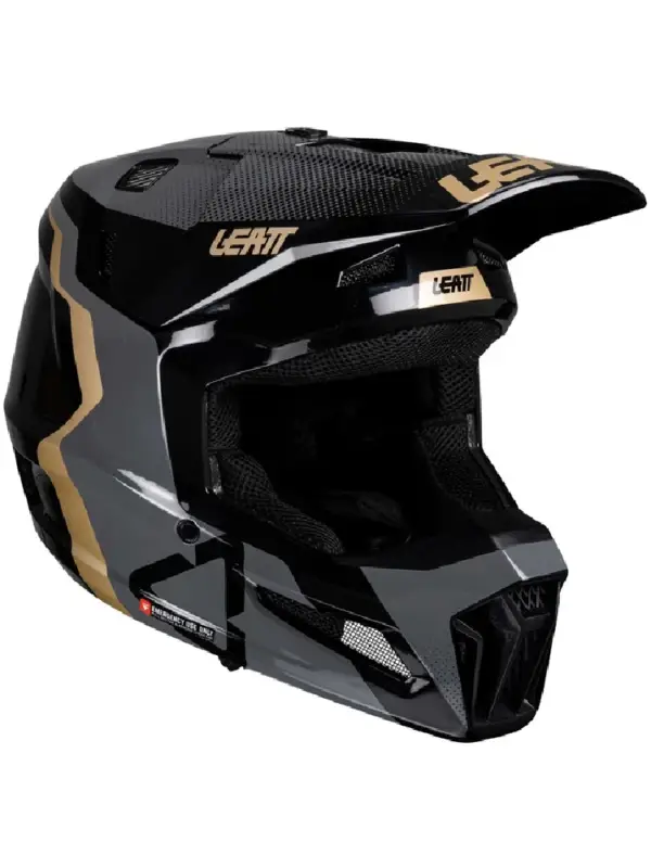Kask dziecięcy enduro Leatt Moto 3.5 V25 z goglami czarny Taniej
