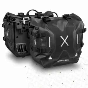 Sakwy motocyklowe tekstylne boczne SHAD Terra TR30 (2x 30L) czarne Rabat
