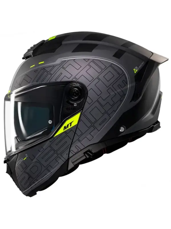 Dostępne od ręki Kask szczękowy MT Atom 2 SV Destiny czarno-szary matowy