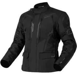 Kurtka motocyklowa tekstylna Ozone Tour III czarna Promocja