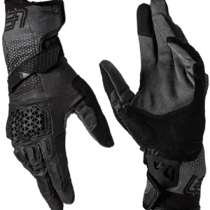 Ostatnie sztuki Rękawice motocyklowe Leatt Hydradri 5.5 Stealth czarno-szare