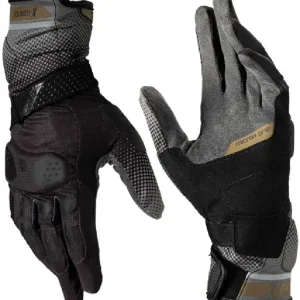 Rękawice motocyklowe Leatt ADV X-Flow 5.5 Stealth czarno-szaro-złote Oferta czasowa