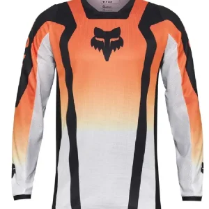 Bluza enduro Fox 180 Lean biało-pomarańczowo-czarna Popularny