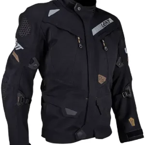 Kurtka motocyklowa tekstylna Leatt DriTour 7.5 Stealth czarno-szara Darmowy zwrot