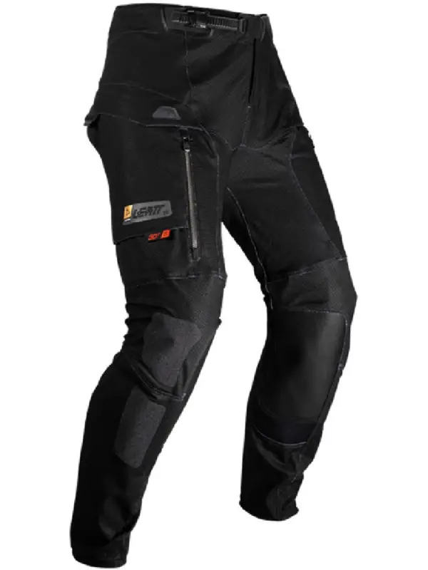 Spodnie motocyklowe tekstylne Leatt Flowtour 5.5 Stealth czarne Premium
