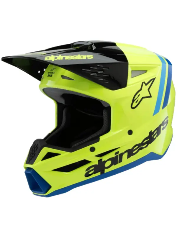 Oferta Kask enduro dziecięcy Alpinestars SM3 Radium żółto-czarno-niebieski