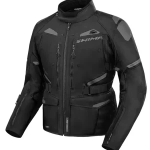 Kurtka motocyklowa tekstylna Shima Dune czarna Wyprzedaż